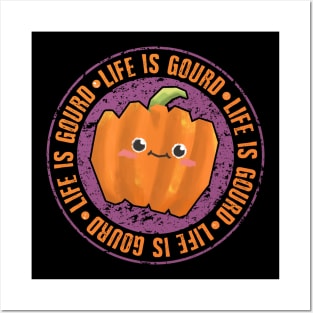 Life Is Gourd - Cute Pumpkin Pun Posters and Art